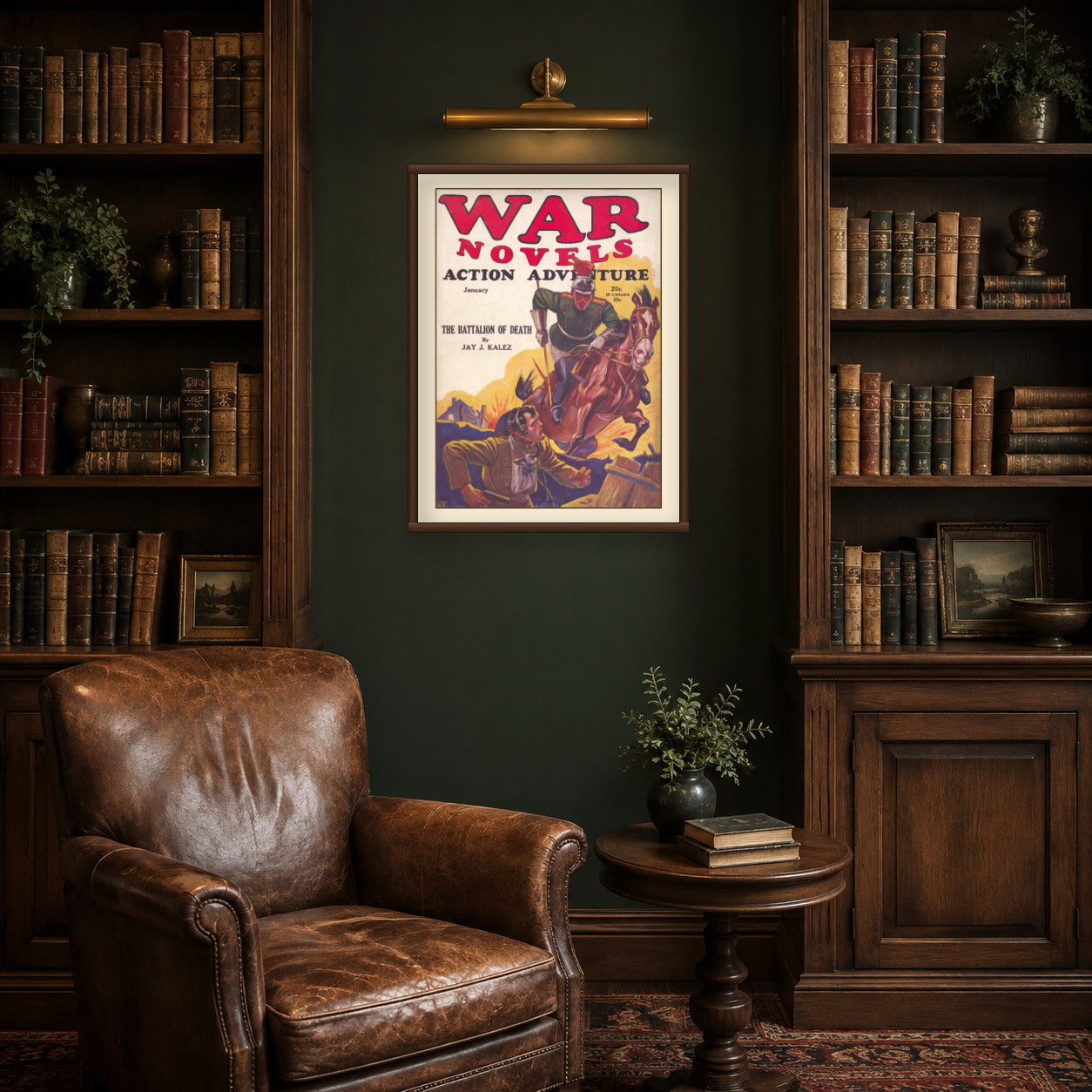 The Battalion of Death — War Novels Magazine Pulp Print