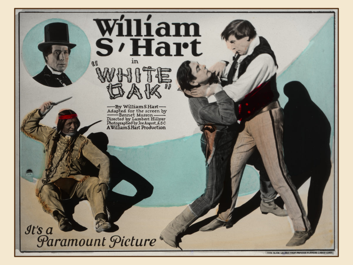 White Oak — William S. Hart Restored Vintage Lantern Slide Print