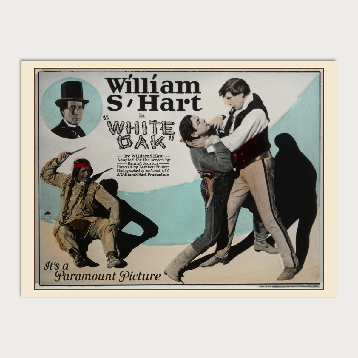 White Oak — William S. Hart Restored Vintage Lantern Slide Print