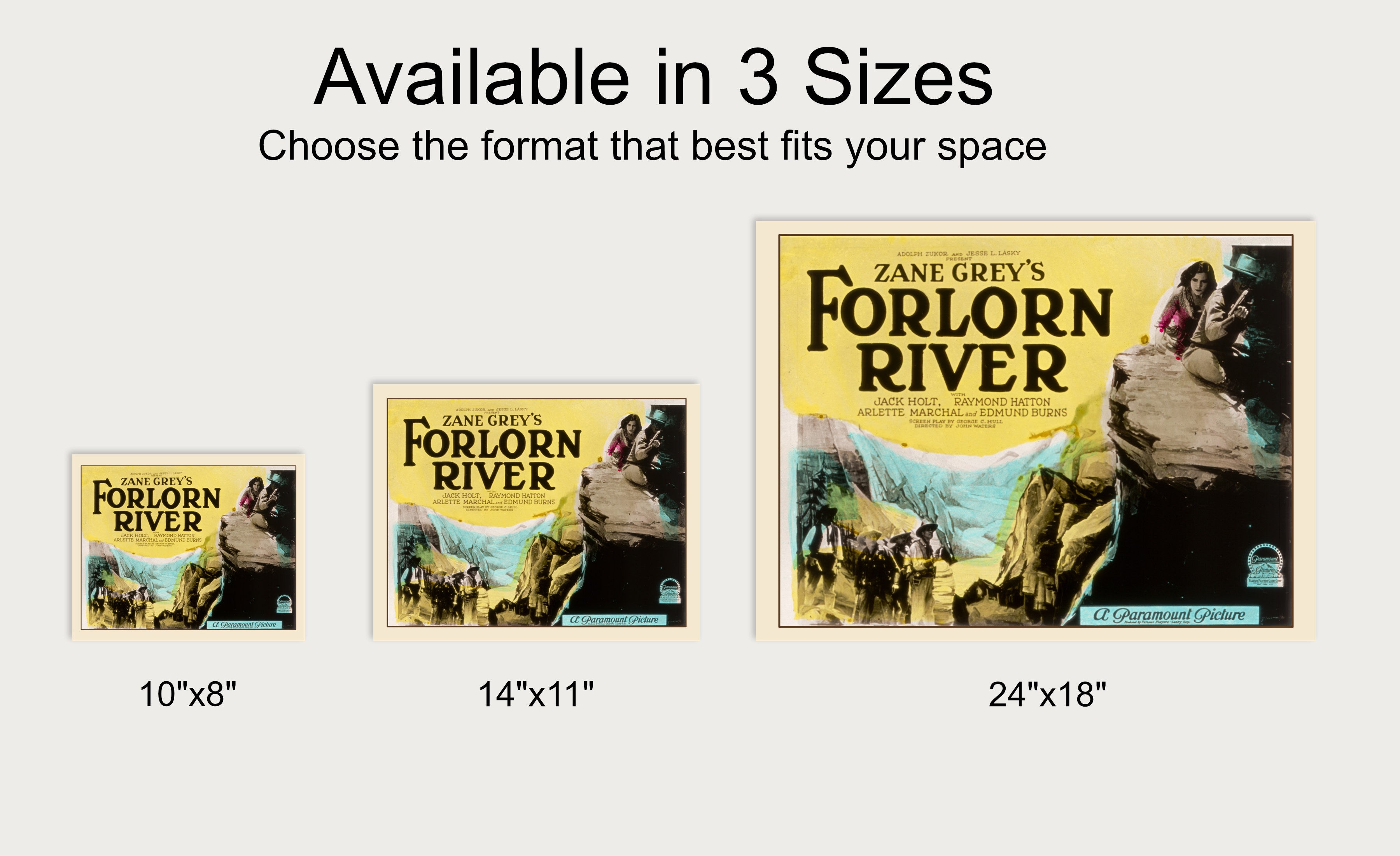 Forlorn River — Restored Vintage Lantern Slide Print