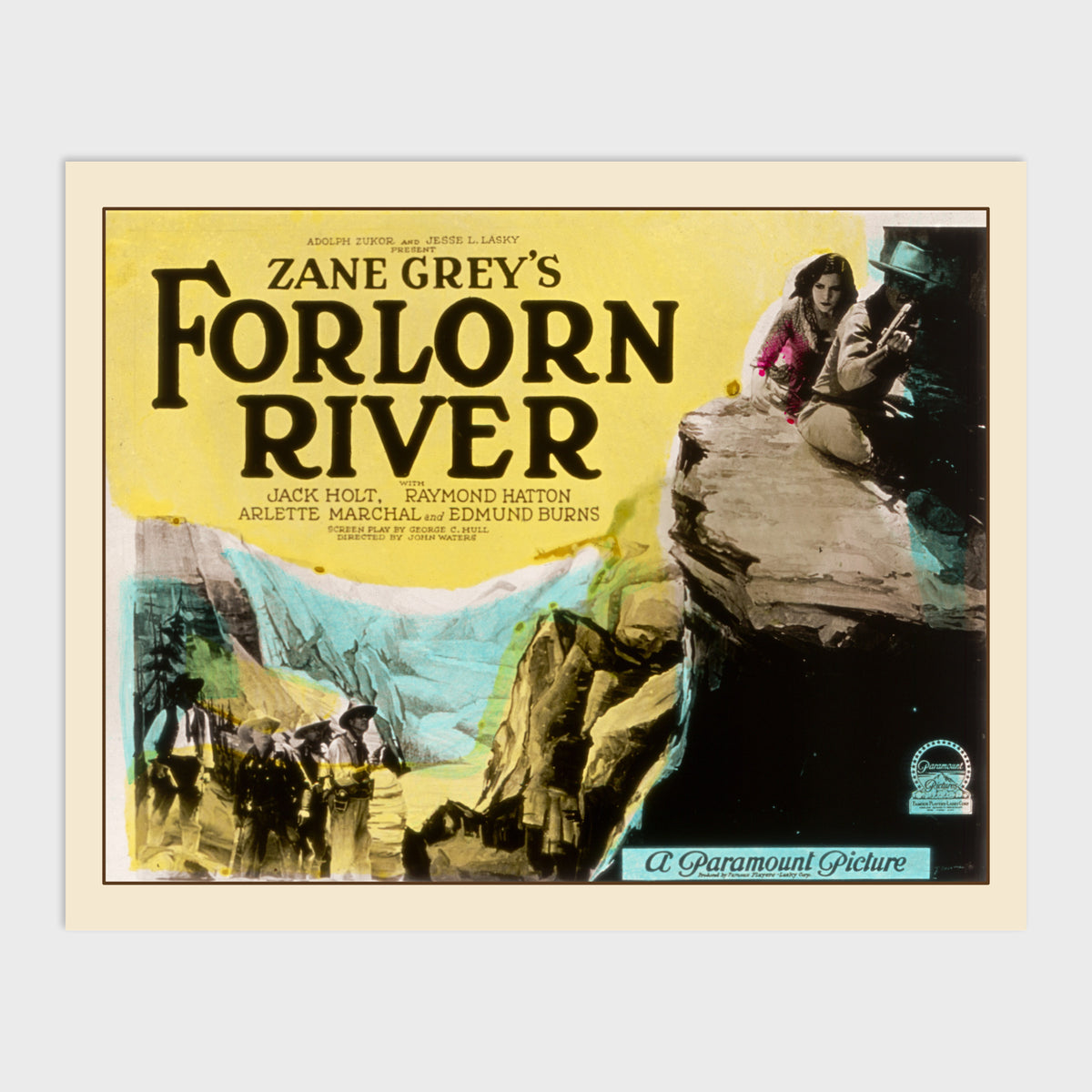 Forlorn River — Restored Vintage Lantern Slide Print